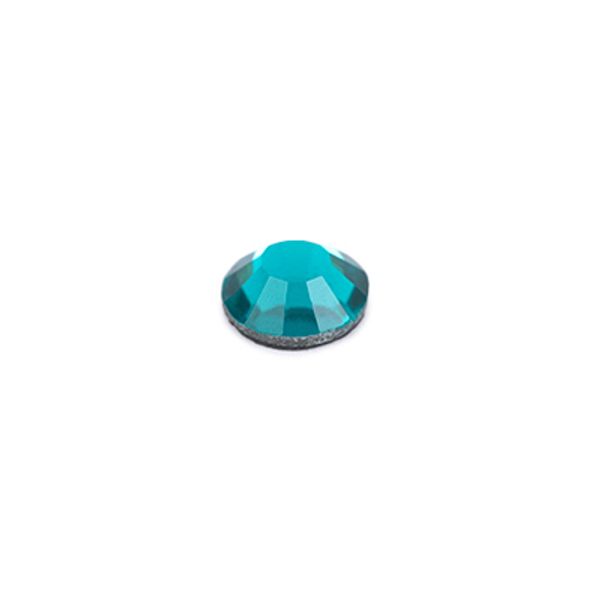 Стразы клеевые стекло 2.4 мм, 360 шт, SS08 №09 бирюзовый (Blue Zircon), Zlatka ZRTG-0872