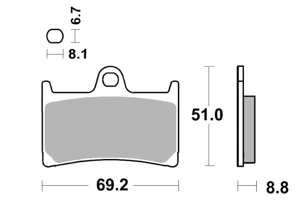 Brembo Колодки тормозные 07YA23SA (1 суппорт)