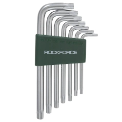 Набор ключей TORX Г-образных, 7пр. (Т10,Т15,Т20,Т25,Т27,Т30,Т40) в пластиковом держателе RockForce##Rock FORCE RF-5071