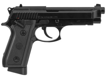 Пистолет пневматический Stalker STB (Taurus PT92/Beretta92) к.4.5мм, металл, 100м/с, Hop-Up, Blowback, авто огонь, магазин 19 шариков, черный, 1100г.