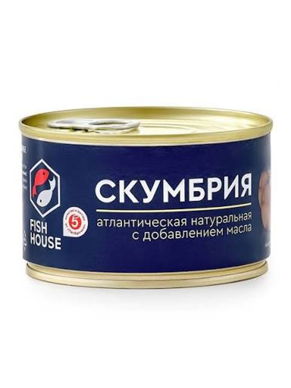 Скумбрия натуральная с доб масла 240г
