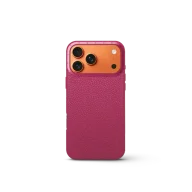 Чехол для iPhone 17 - Зернистая кожа - розовый