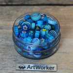 голубой миллефиори микс 100гр ArtWorker