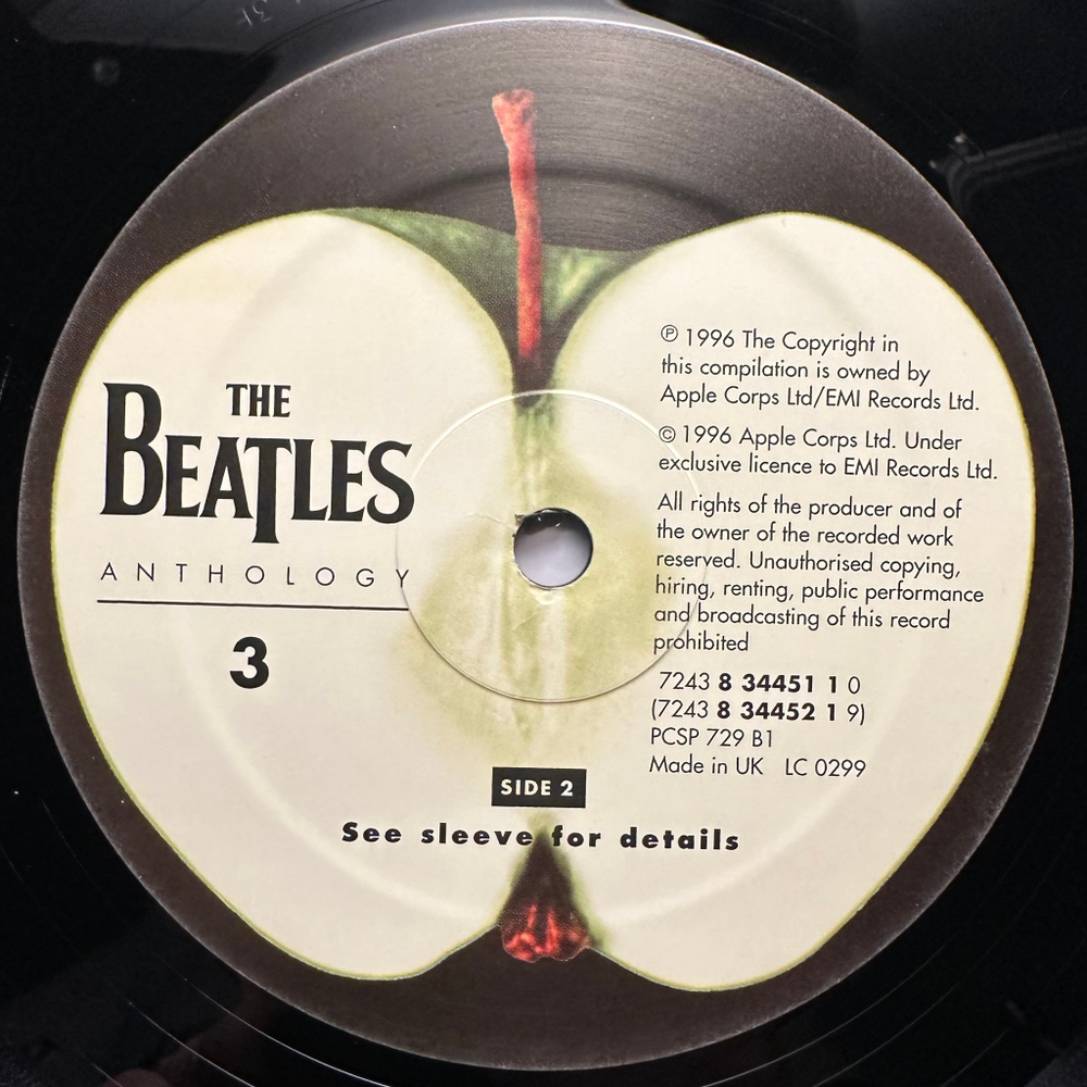 The Beatles - Anthology 3 LP (Англия 1996г.)