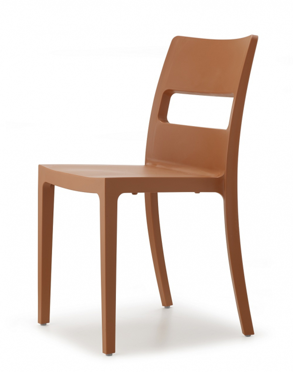 Стул пластиковый Scab Design Sai, терракотовый