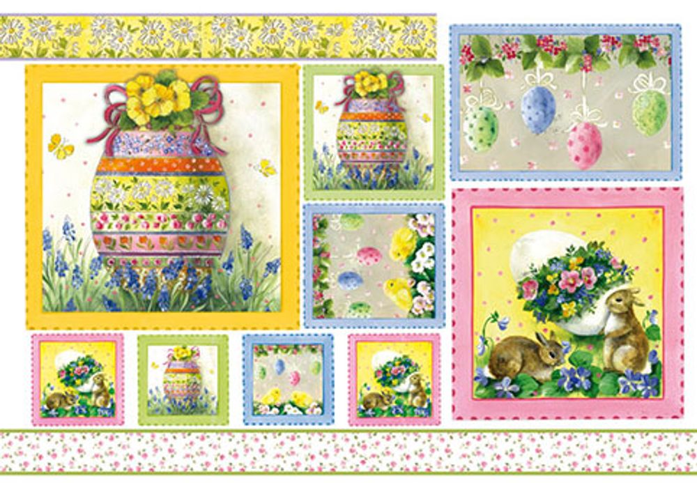Бумага рисовая 48х33 см, С Пасхой, Stamperia, 1 лист