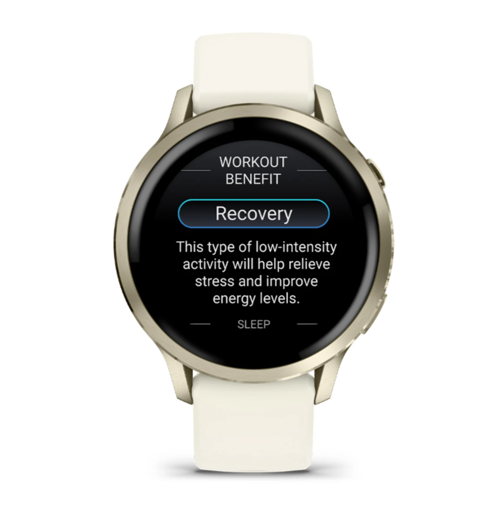 Смарт часы Garmin Venu 4 - 41мм Lunar Gold with Bone Silicone Band