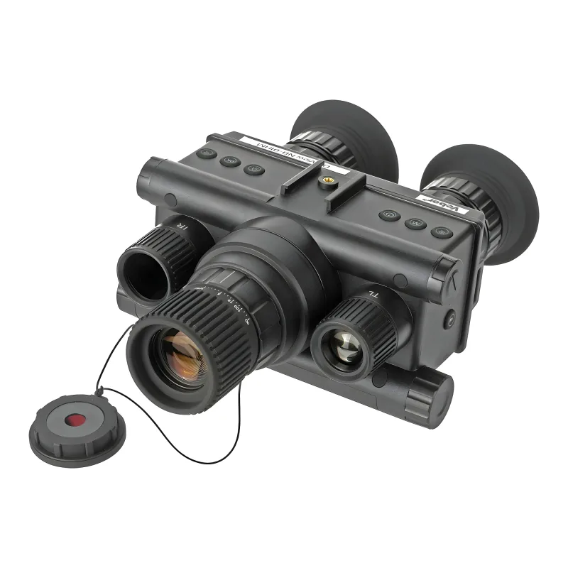 Бинокль ночного видения на шлем Veber DigiView NB-01HM цифровой - вид спереди с крышкой объектива