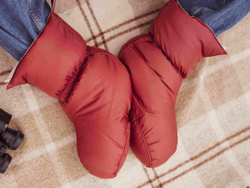 Сапожки-носочки пуховые German Grass Comfort Socks Travel Marsala бордовые Бордовый