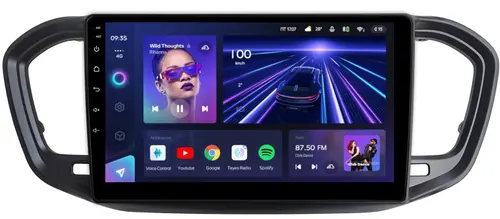 Магнитола для Lada Vesta NG 2023+ (ШГУ, рамка черная матовая 9) - Teyes CC3 на Android 10, Быстрая, CarPlay, SIM-слот