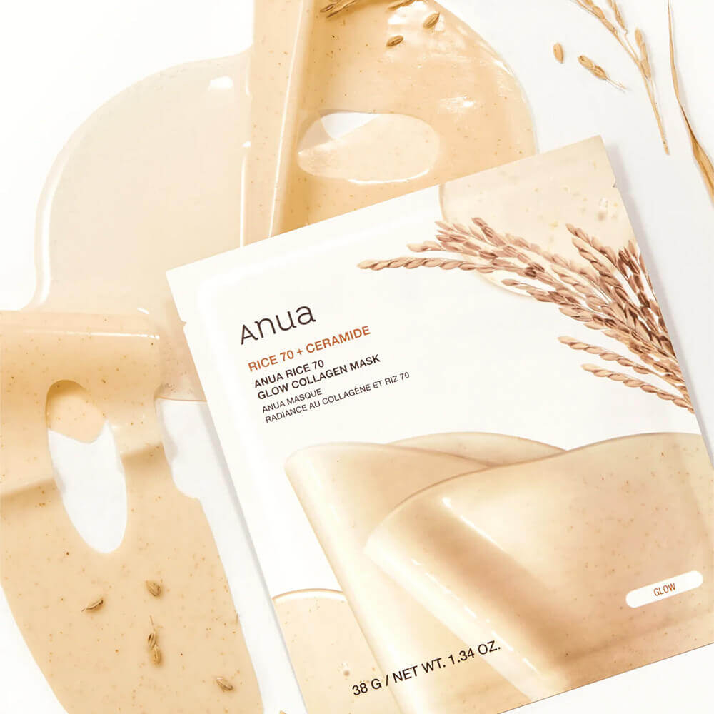 Гидрогелевая маска Anua Rice 70 Glow Collagen Mask