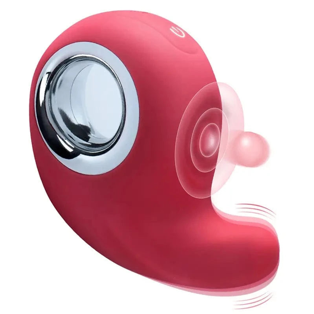 Клиторальный массажер с функцией постукивания Secwell Le Mignon Verdoyant Double Stimulation Vibrator SW2047