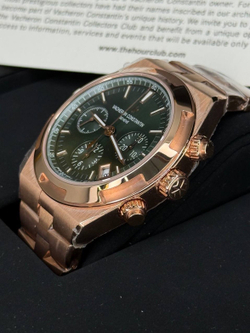 Часы Vacheron Constantin Overseas Chronograph Rose Gold Green Dial