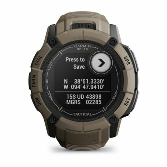 Смарт-часы Garmin Instinct 2X Solar - Tactical Edition, Coyote Tan 010-02805-02