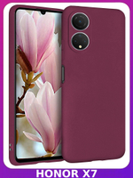 Мягкий Soft Touch чехол из силикона для HONOR X7 (не 7a,7b,7c) с бархатной подкладкой