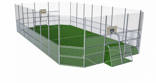 Площадка MUGA, 12x24, высокая - сталь