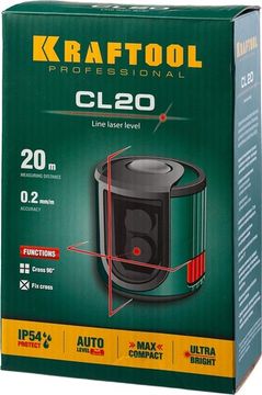 KRAFTOOL CL 20, лазерный нивелир (34700)