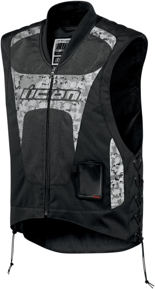 Купить Мотожилет Текстильный Icon Interceptor Reflective / Черный