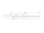Светодиодная термолента CSP, 240led/m, 10Вт/м, 24В, 3000K, IP68, 3 года