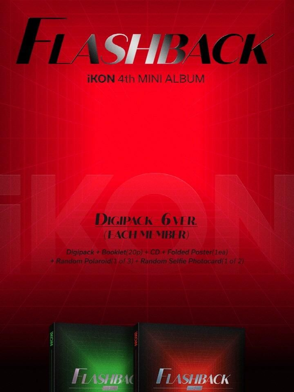 Альбом iKON - FLASHBACK 4th Mini Album DIGIPACK RANDOM Version