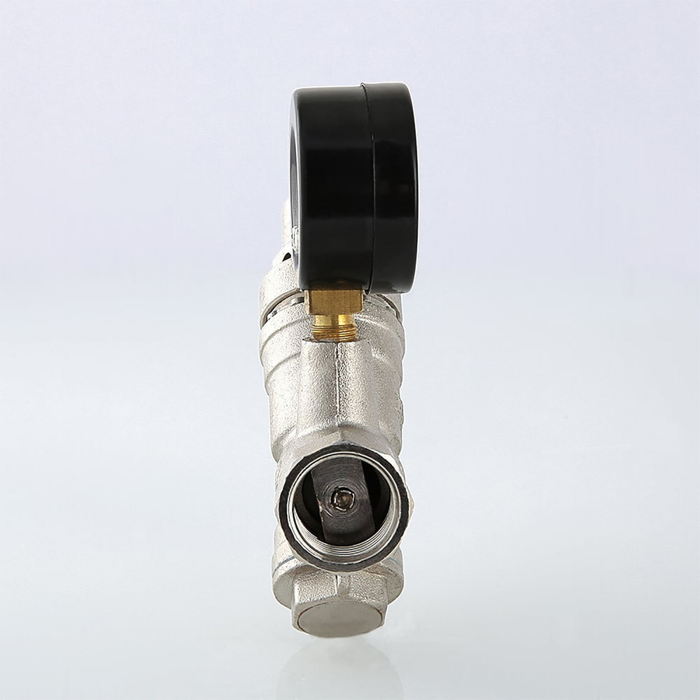 Клапан подпиточный с фильтром механической очистки и манометром  1/2" VALTEC VT.515.N.04