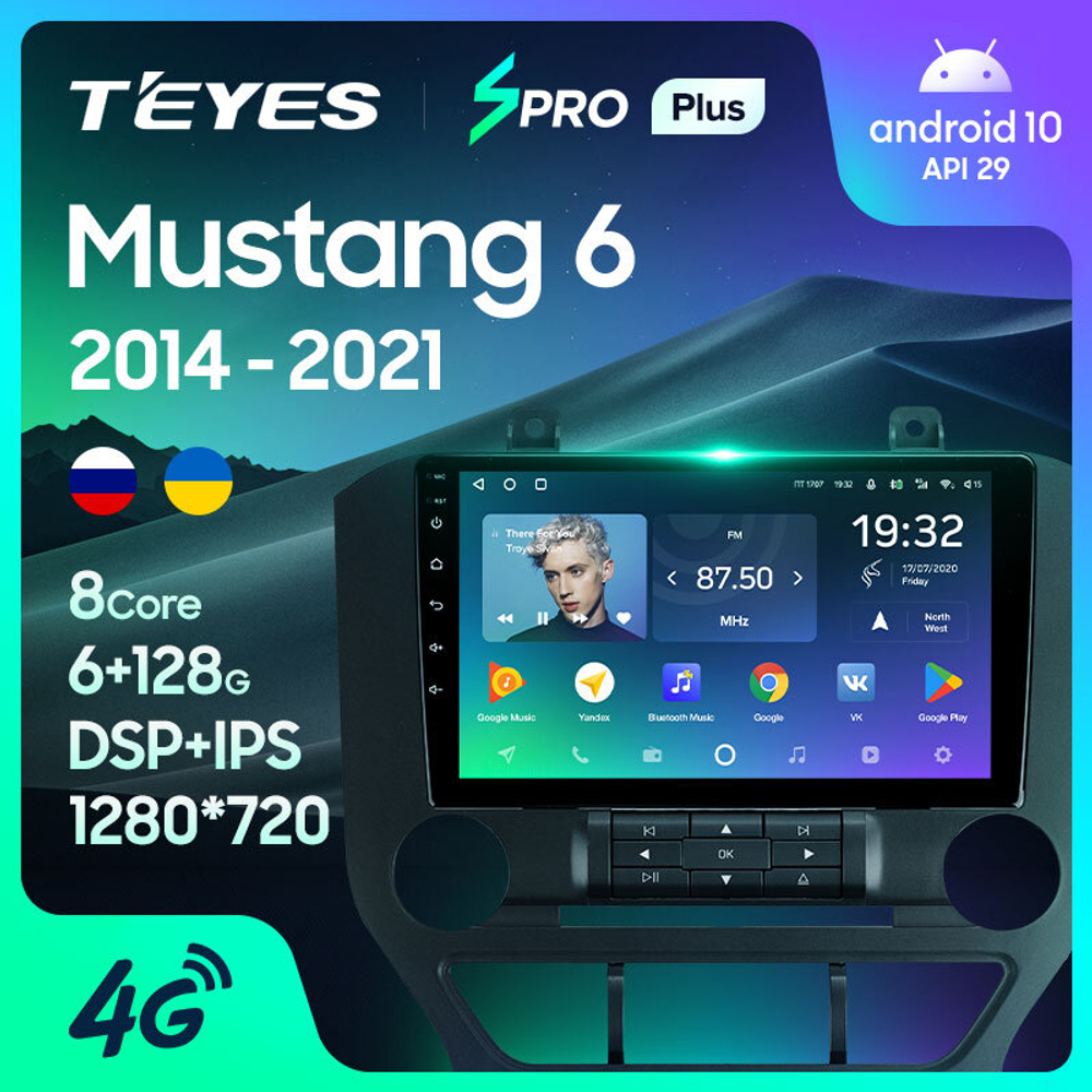 Teyes SPRO Plus 9"для Ford Mustang 6 S550 2014-2021
