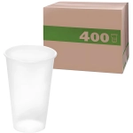 Стакан одноразовый Bubble Cup 500мл матовый/прозр., 400шт/кор (1021П)