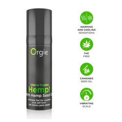 Возбуждающий гель Orgie Hemp! Усилитель оргазма! Intense Orgasm, 15 мл