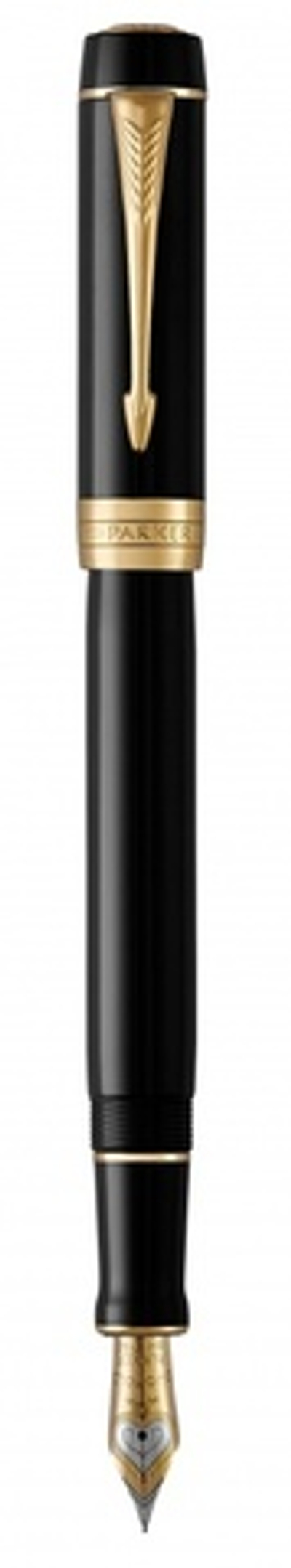 Перьевая ручка Parker Duofold Classic Centennial Black GT 1931381, перо: F