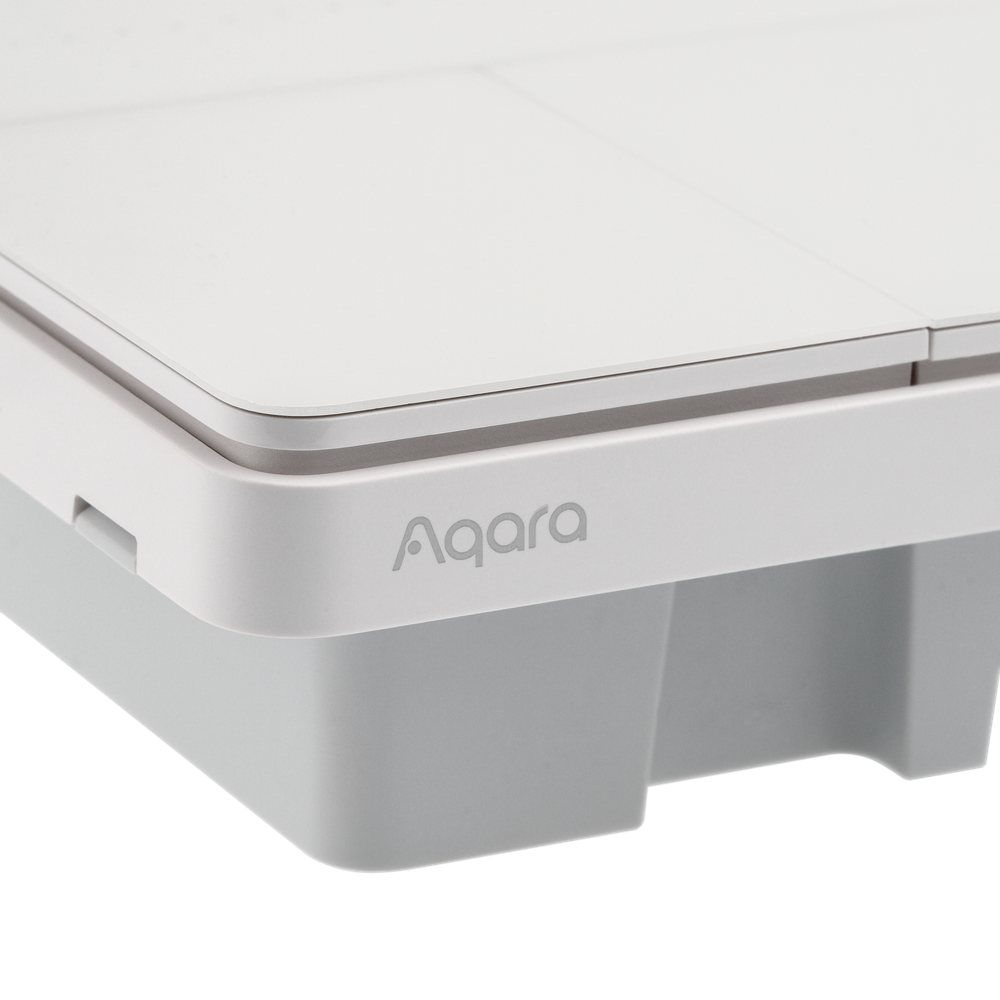 AQARA Умный настенный выключатель Z1 Pro (2 клавиши), цвет: белый, модель ZNQBKG43LM_wh