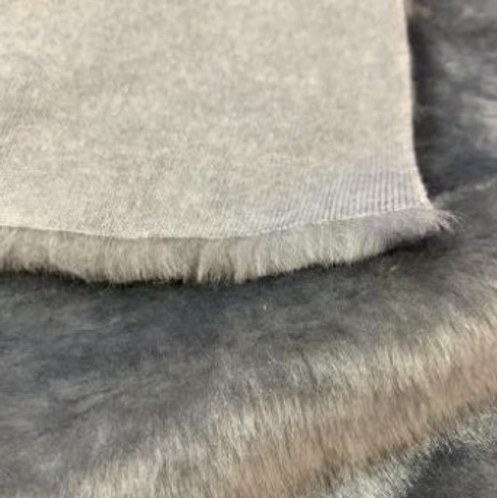 Мех игрушка, 290 г/м2, 9 мм, ш. 150 см, пр-во Россия, серый