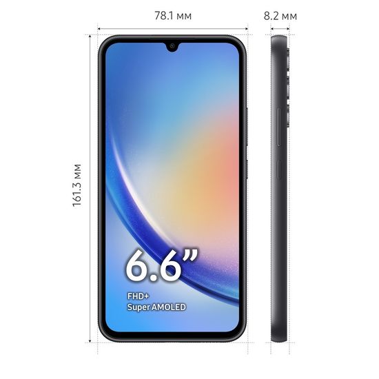 Смартфон Samsung Galaxy A34 8/256 Гб Черный
