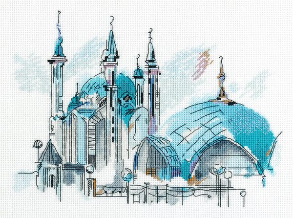 Набор для вышивания нитками Panna, Кул-Шариф, 26,5х20 см