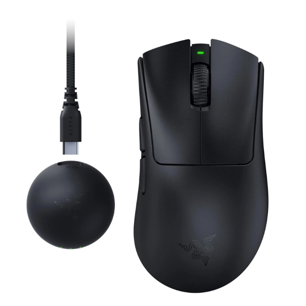 Мышь Razer DeathAdder V4 Pro, Black (беспроводная 2,4ГГц HyperSpeed Gen-2)