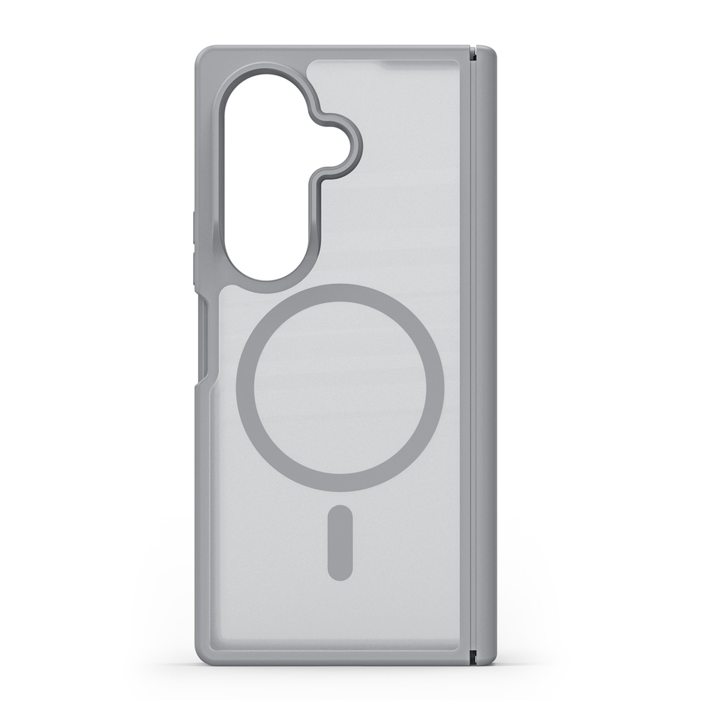 Матовый противоударный чехол серого цвета с MagSafe для Samsung Galaxy Z Fold 8 Ultra, серия Yind Series от Dux Ducis