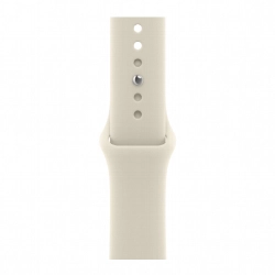 Apple Watch S12 46 mm Light Gold Aluminum Case | Sand Sport Band, S/M