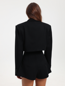 Шорты костюмные черные