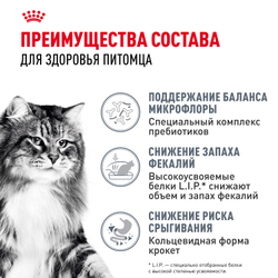 Royal Canin DIGESTIVE CARE (ДАЙДЖЕСТИВ КЭА) Корм сухой полнорационный для взрослых кошек для поддержания здоровья пищеварительной системы - 2 кг