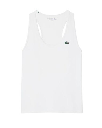Женский топ теннисный Lacoste Sport Slim Fit Tank - white