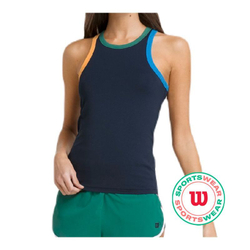 Женский топ теннисный Wilson Fieldhouse Tank Lite - classic navy