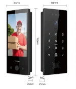 Комплект BRIDGE Арт. 70×30 СТЕКЛО MYLOCK ML-08, L-1800 — система доступа для узкопрофильных дверей под ключ