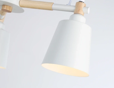 Подвесная люстра TR82204/3 WH/LWD белый/светлое дерево E27/3 max 40W D560*430