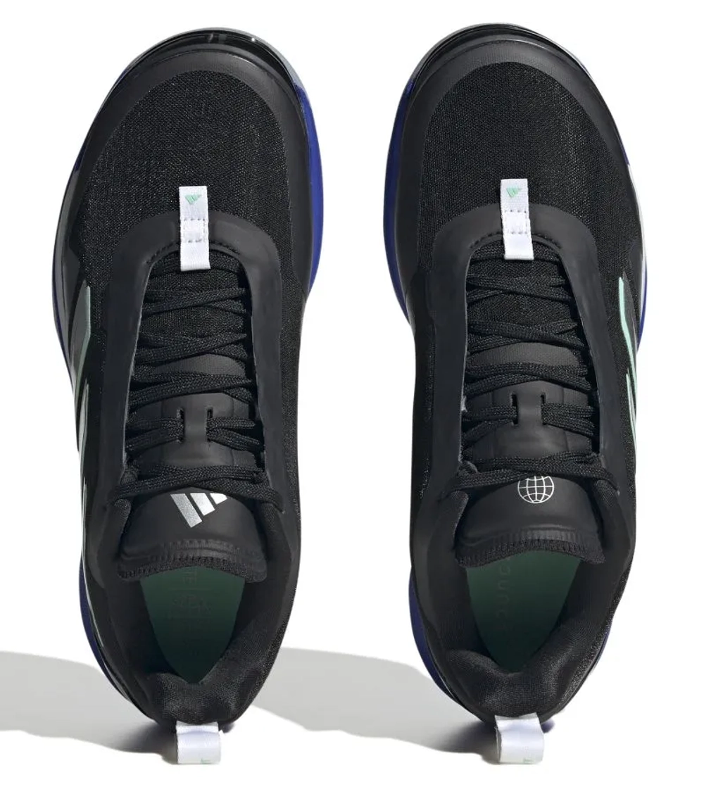 Женские теннисные кроссовки Adidas Avacourt W - core black/silver metallic/lucid blue