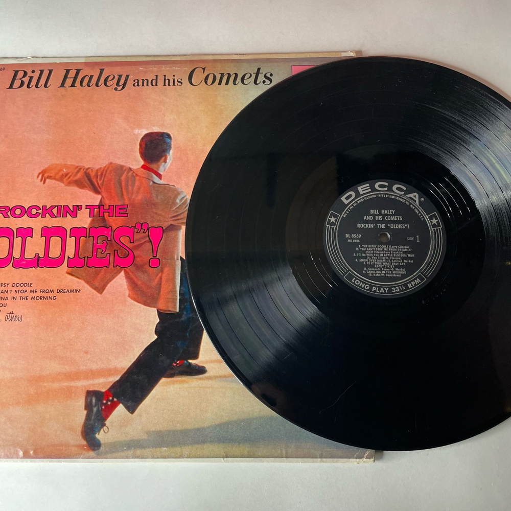 Винтажная виниловая пластинка LP Bill Haley And His Comets Rockin The Oldies (США 1957)