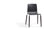 Стул пластиковый Scab Design Natural Alice, венге, антрацит