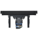 FORTE&PIANO Розетка компьютерная RJ45 кат.6 FP231M металл белый IEK