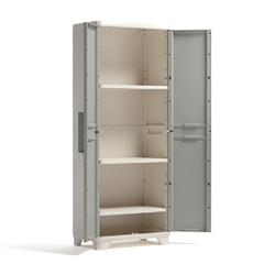 Пластиковый шкаф Keter Linear Wood Tall Cabinet
