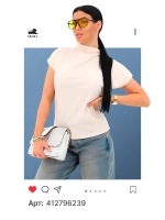 Блузка базовая в офис однотонный