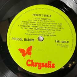 Винтажная виниловая пластинка LP Procol Harum Procol's Ninth (Англия 1975)