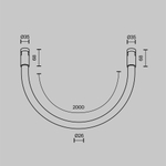 Магнитный трековый светильник Maytoni Flarity Tau TR154-1-27W3K-B